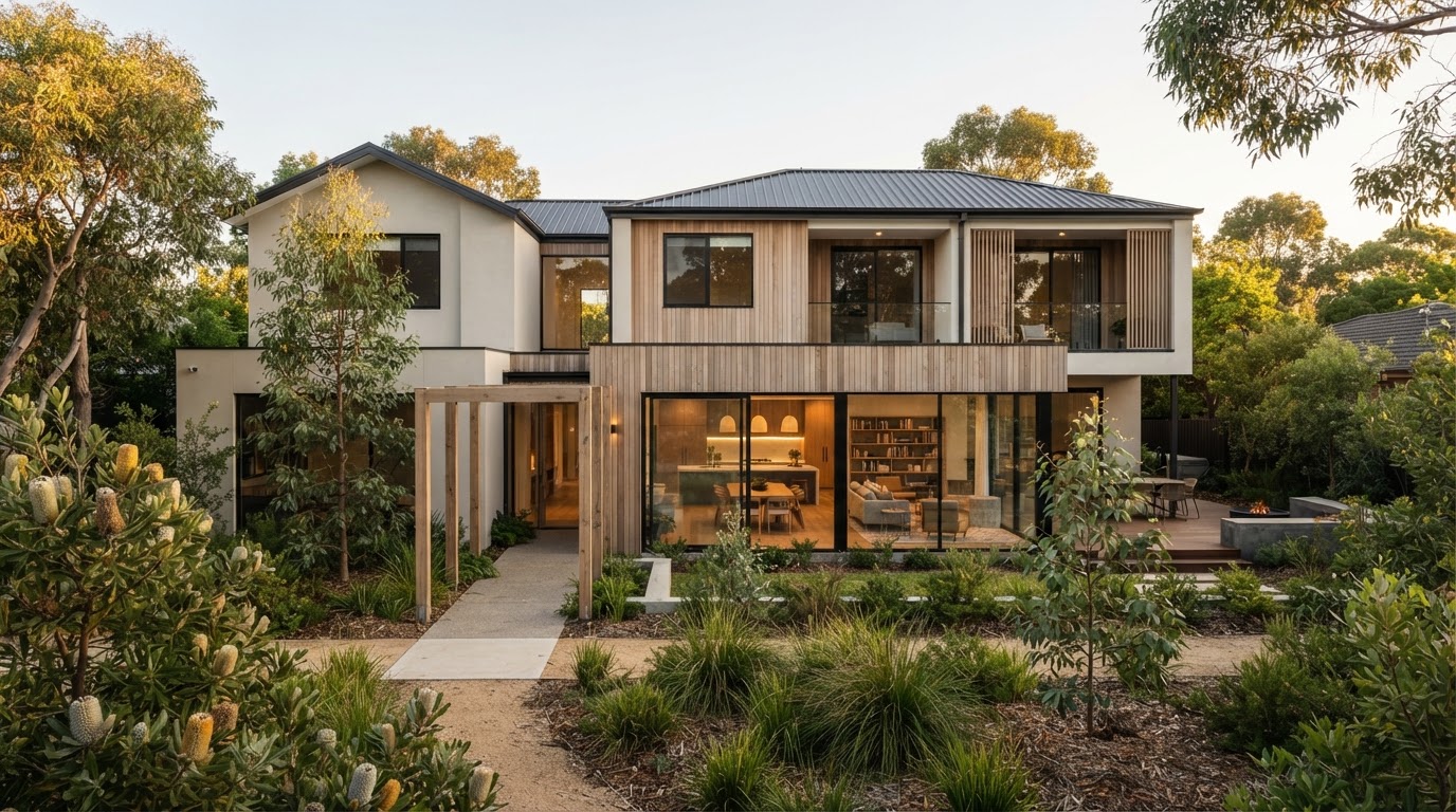 Modern Australian residential property suitable for co-living accommodation research