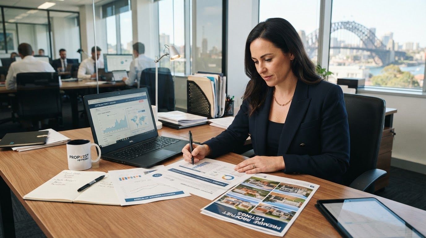 Property investment advisor reviewing Australian residential property research and location fundamentals