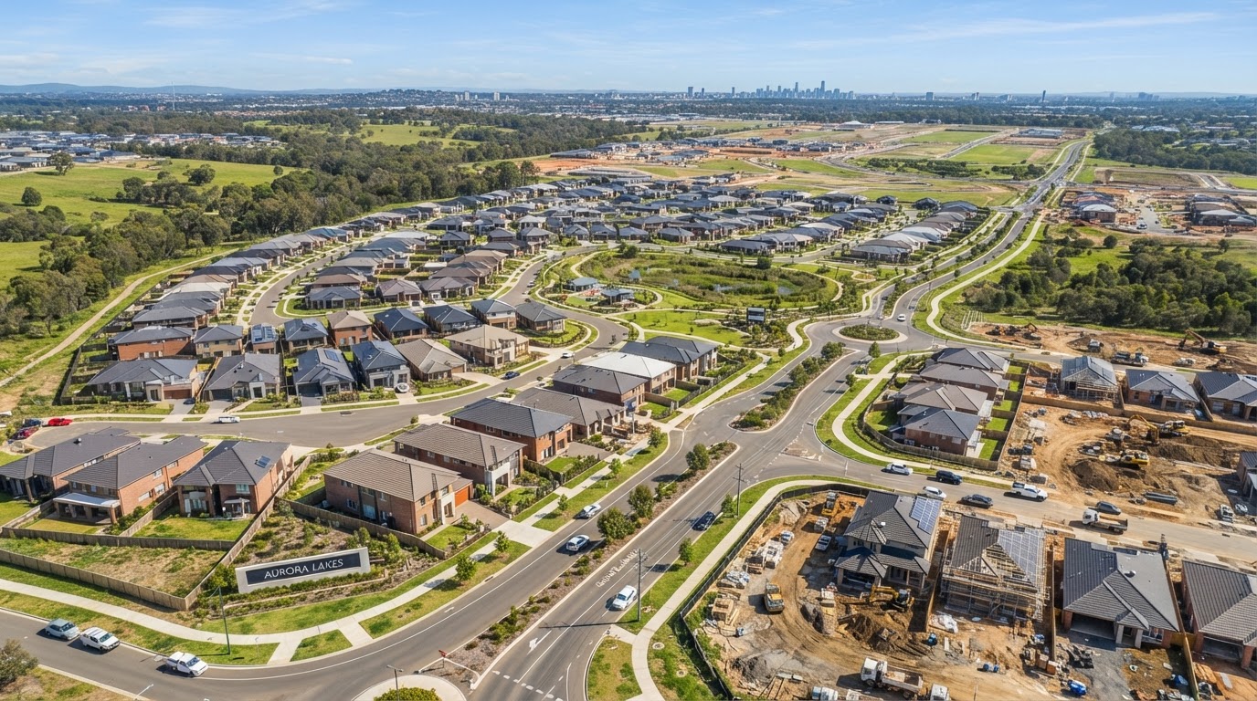 Australian residential development corridor representing growth corridor location research for property investment