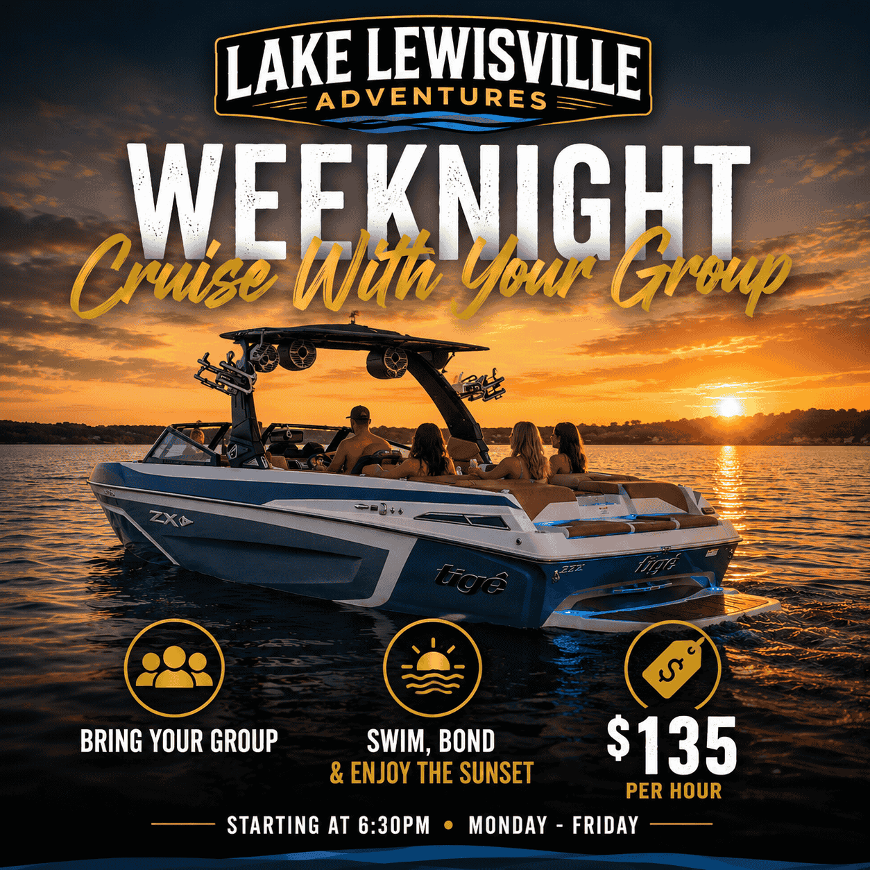 Weeknight Sunset Cruise Lake Lewisville