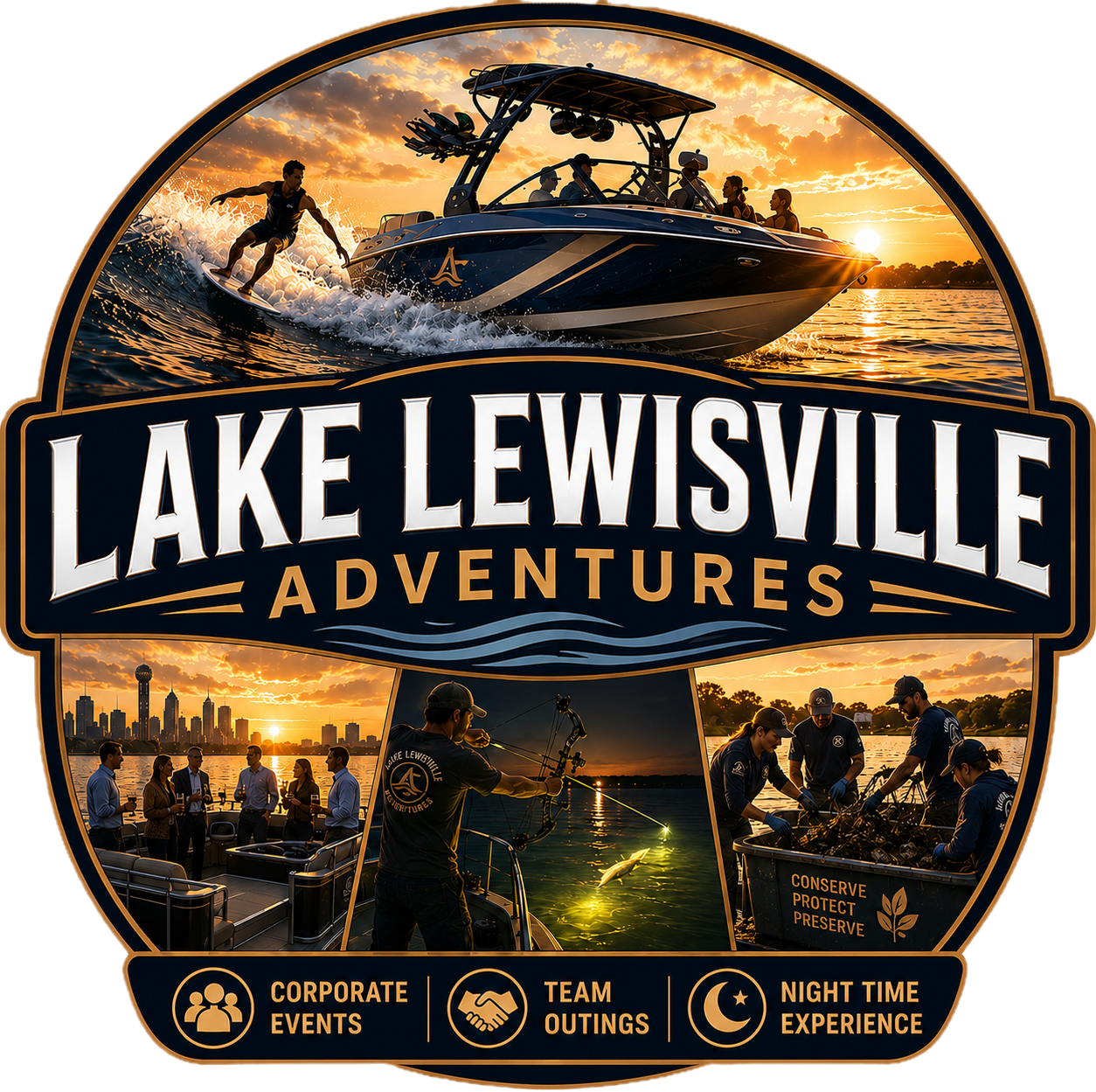 Lake Lewisville Adventures - DFW Boat Rentals, Fishing Charters and Corporate Events