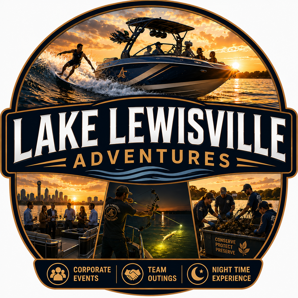 Lake Lewisville Adventures Logo