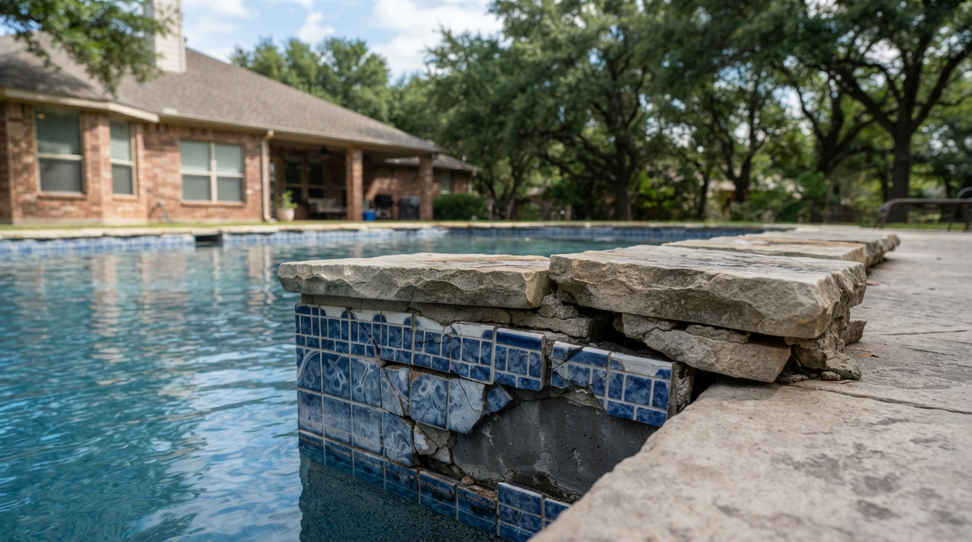Cracked Pool Tile or Coming-Apart Coping? Here's What's Actually Happening