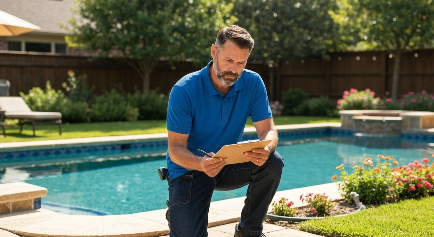 Pool maintenance program inspection