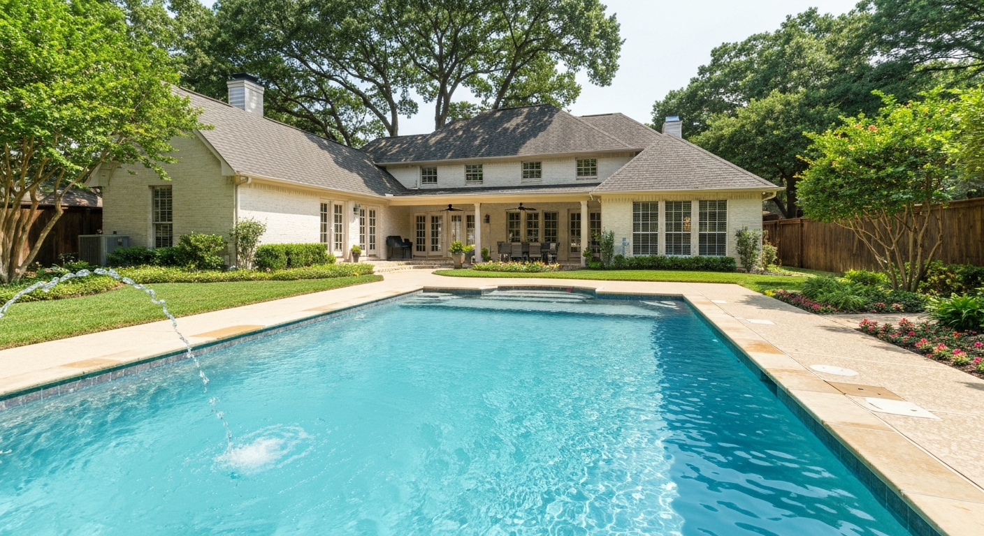 Pristine North Texas residential pool