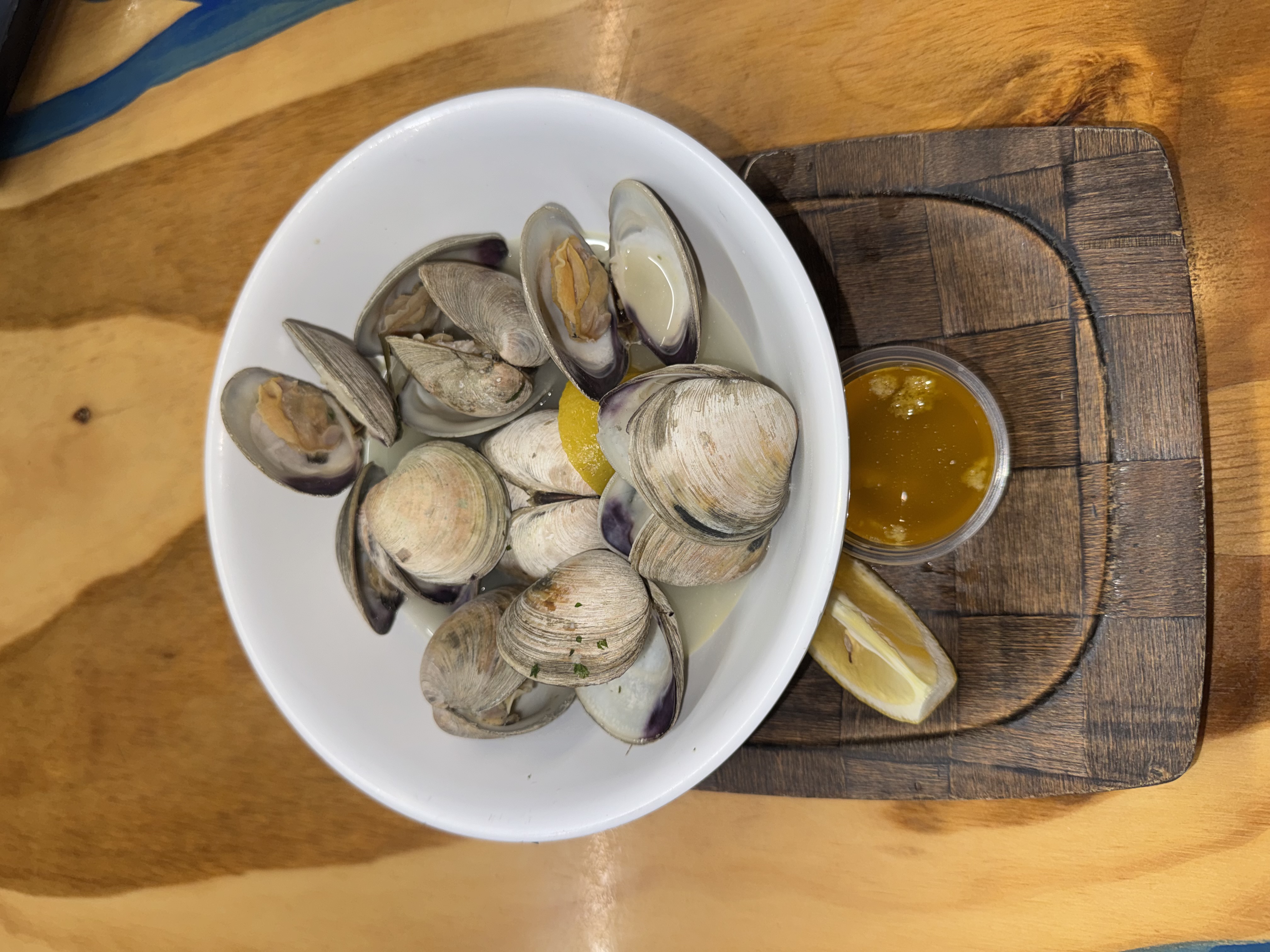 Steamed clams at Zubie's Dry Dock