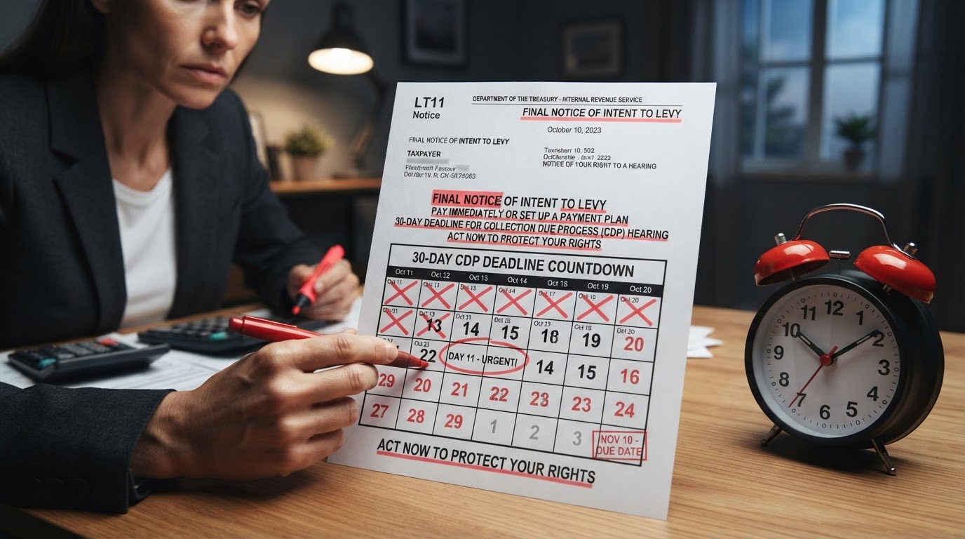 Holding an IRS LT11 or Letter 1058? The 30-Day Clock You Can't Afford to Ignore