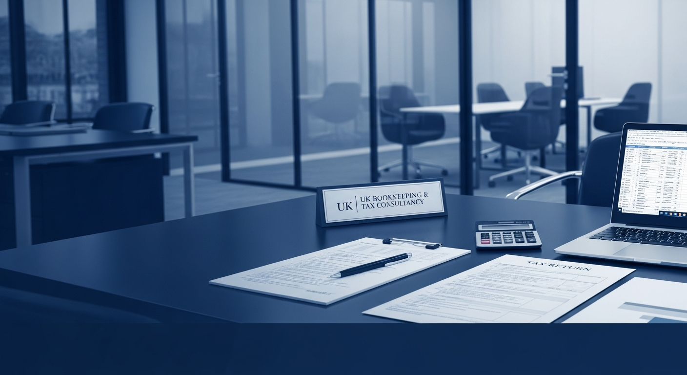 Professional accounting and tax consultancy workspace