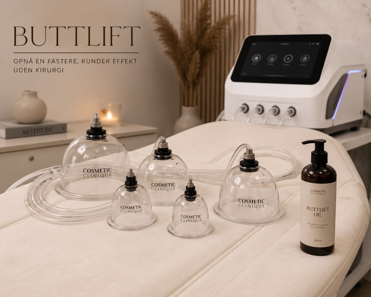 Professionel Buttlift Vacuum Maskine og Udstyr