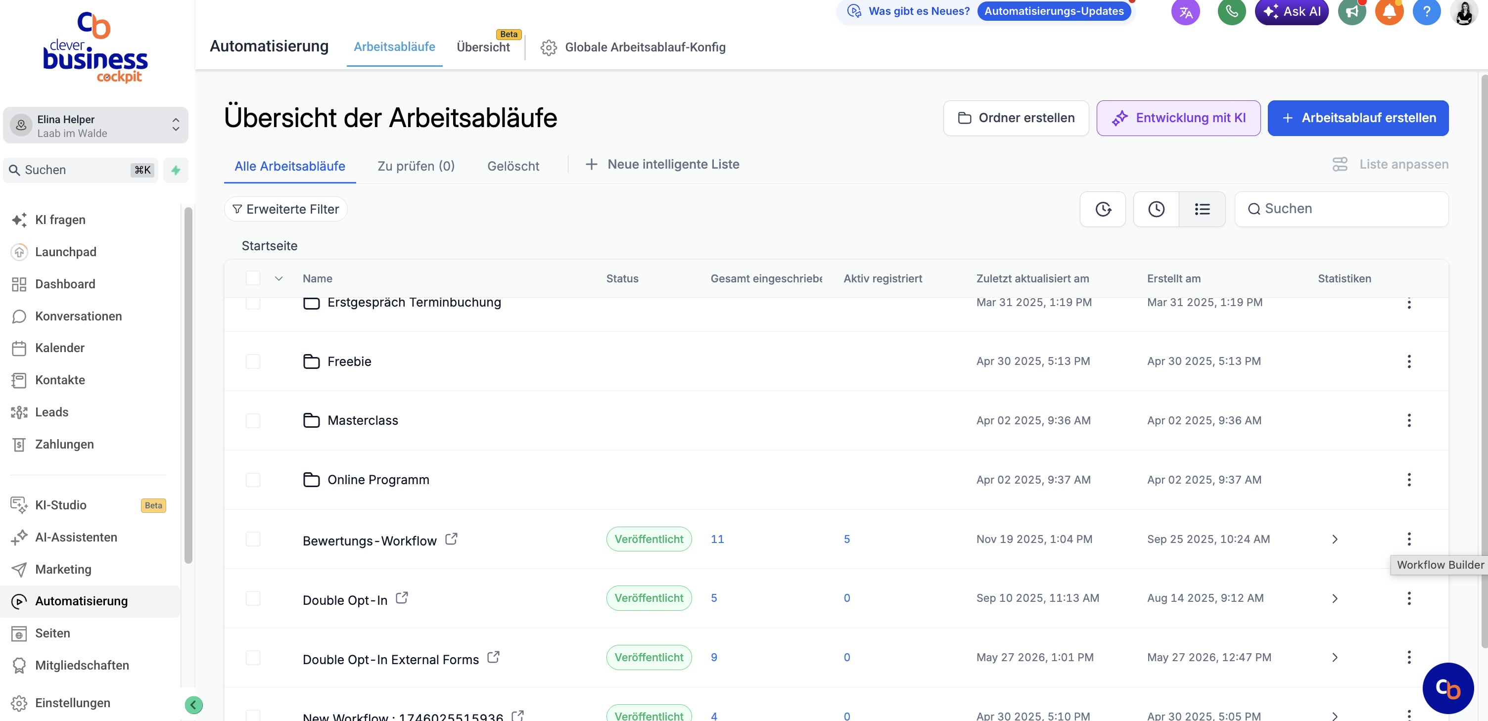 Automatisierte Abläufe