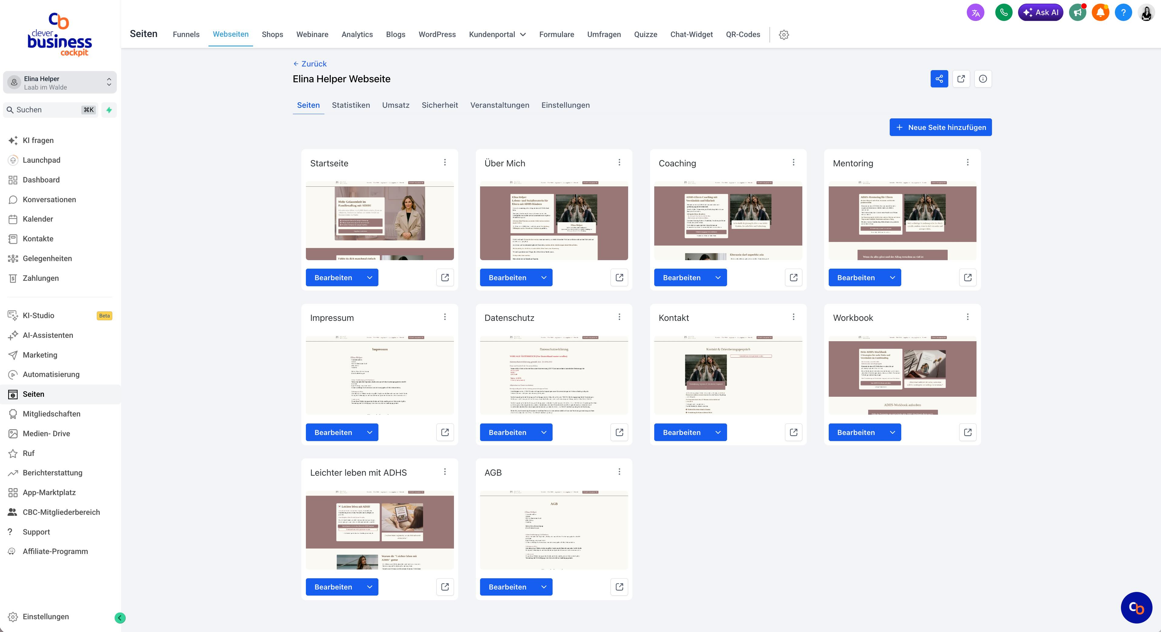 Websites, Funnels und Freebies