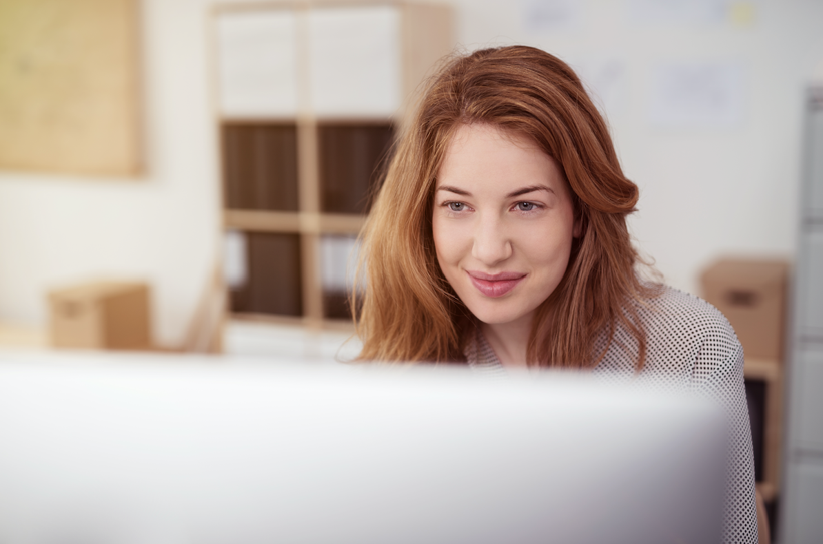 Person watching fostering webinar on computer