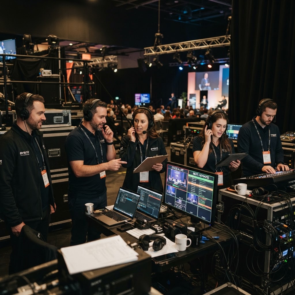 Spark Events team coordinating on-site at a destination event