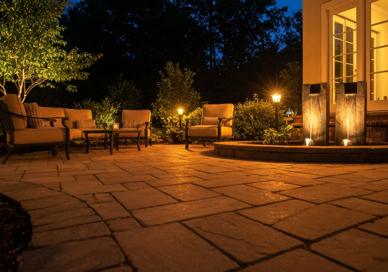 After landscape lighting