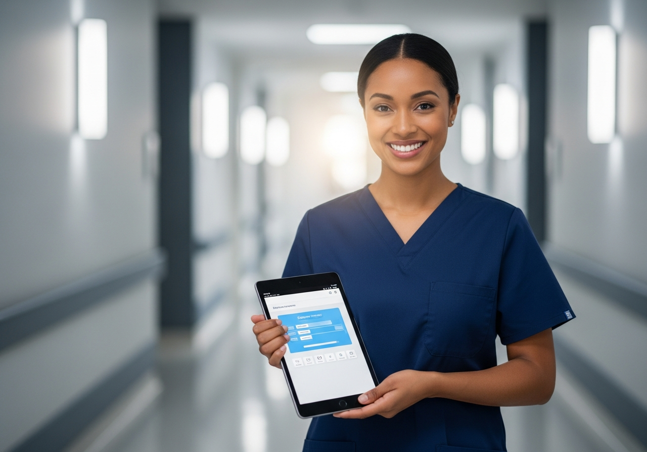 Nurse participating in financial wellness study