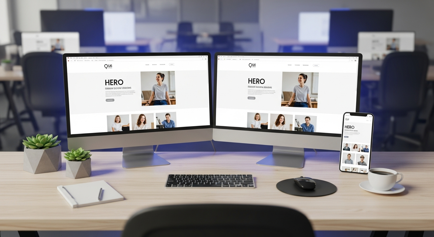 Modern responsive website design