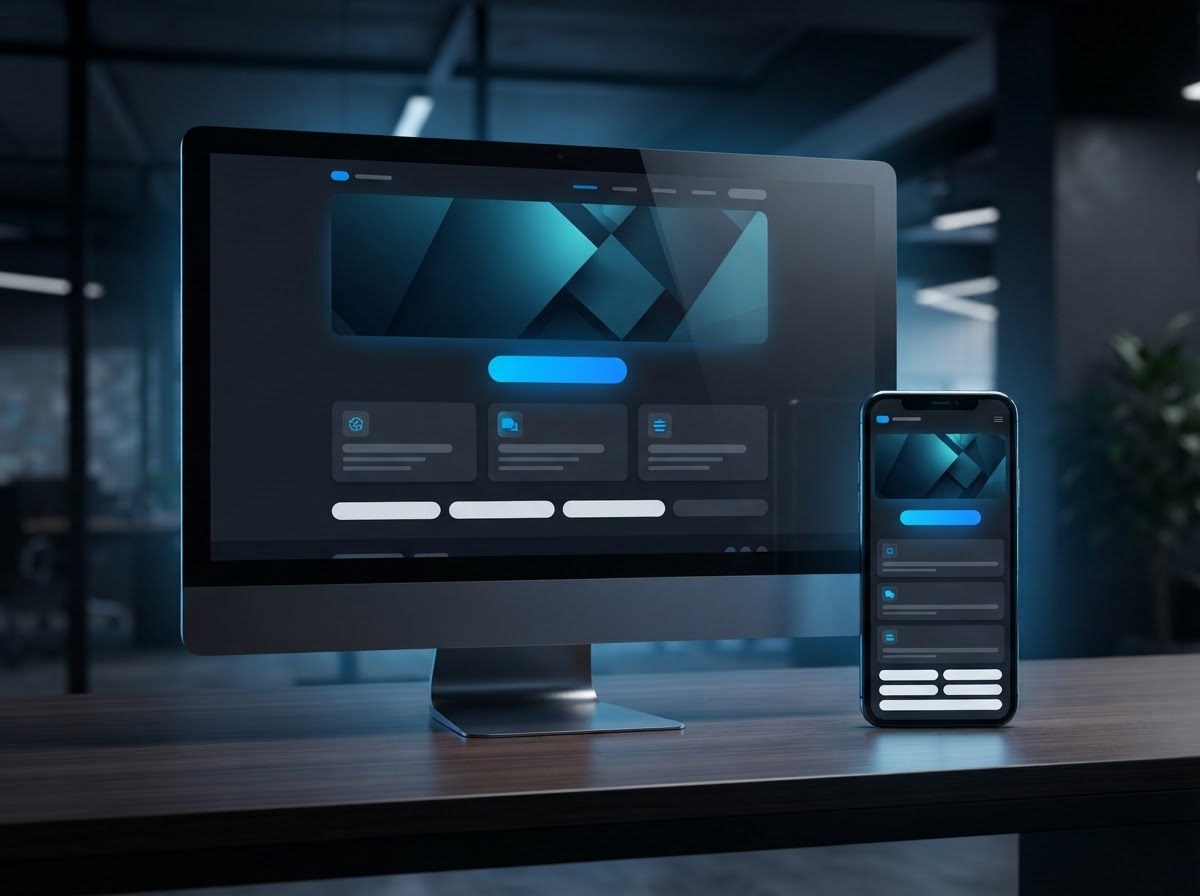 Professional responsive website design for local service businesses