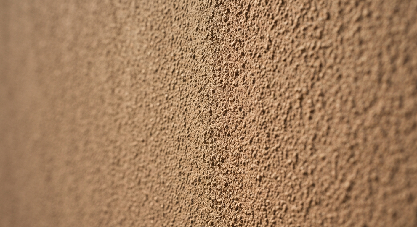 Close up of flawless smooth stucco texture