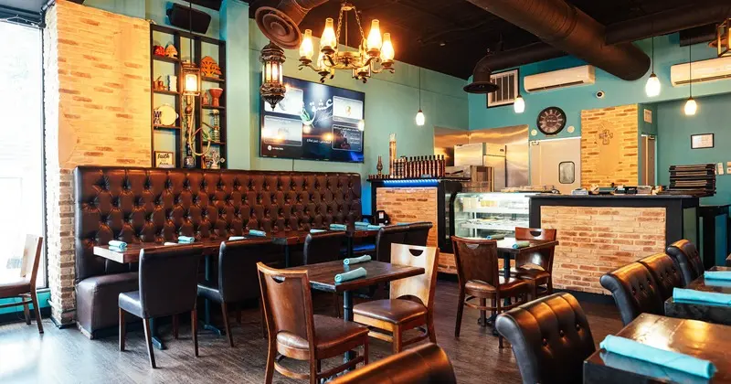Dining room and private party event space at Old City Cafe & Grill