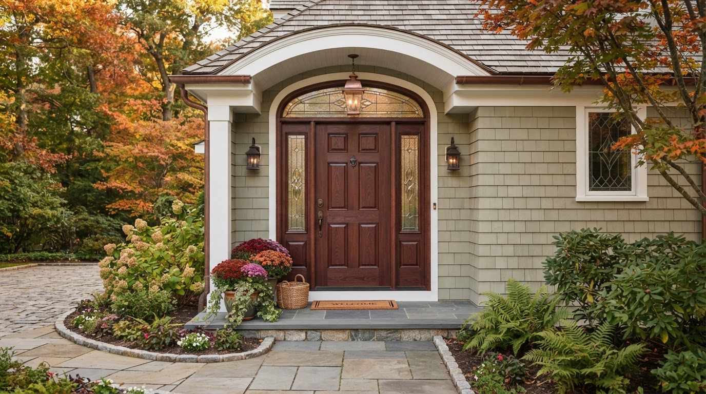 Custom Fiberglass Entry Door Installation