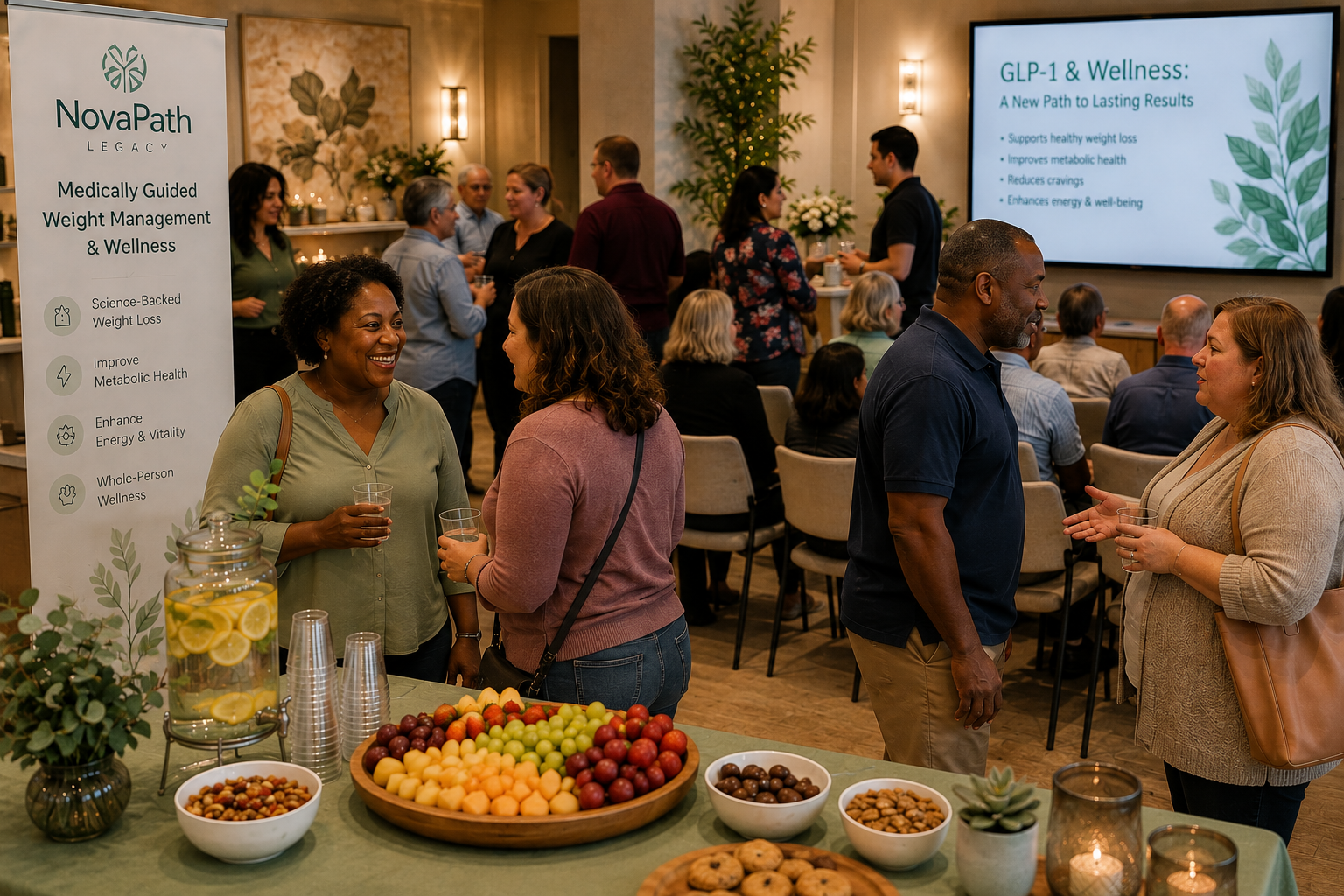 Your NovaPath wellness event at Jay Loren Salon & Spa with GLP-1 presentation