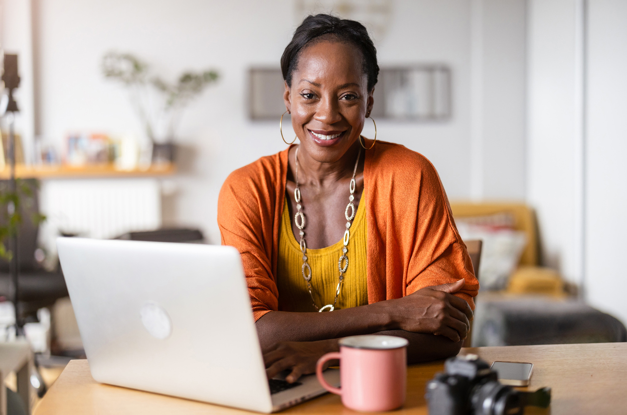 Woman at computer