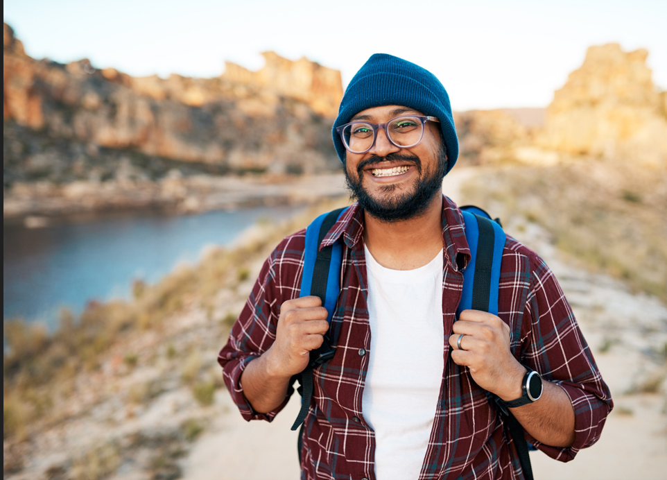 Man hiking