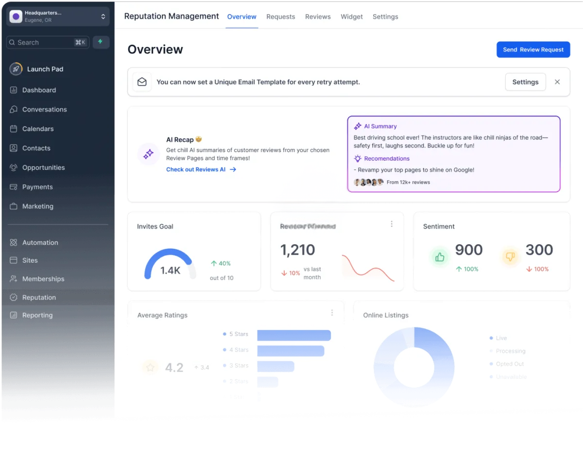 Platform Dashboard