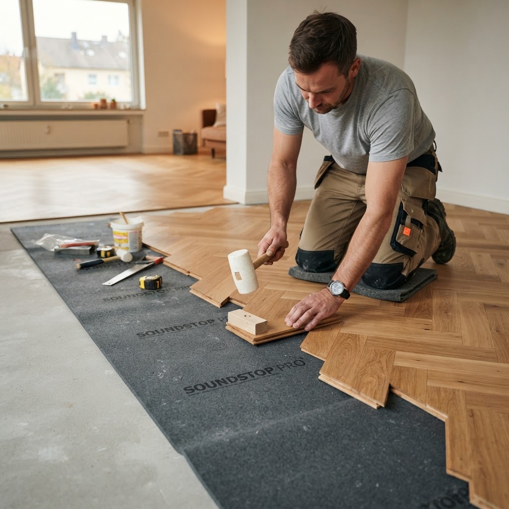 Sous couche acoustique sous parquet en province de Luxembourg