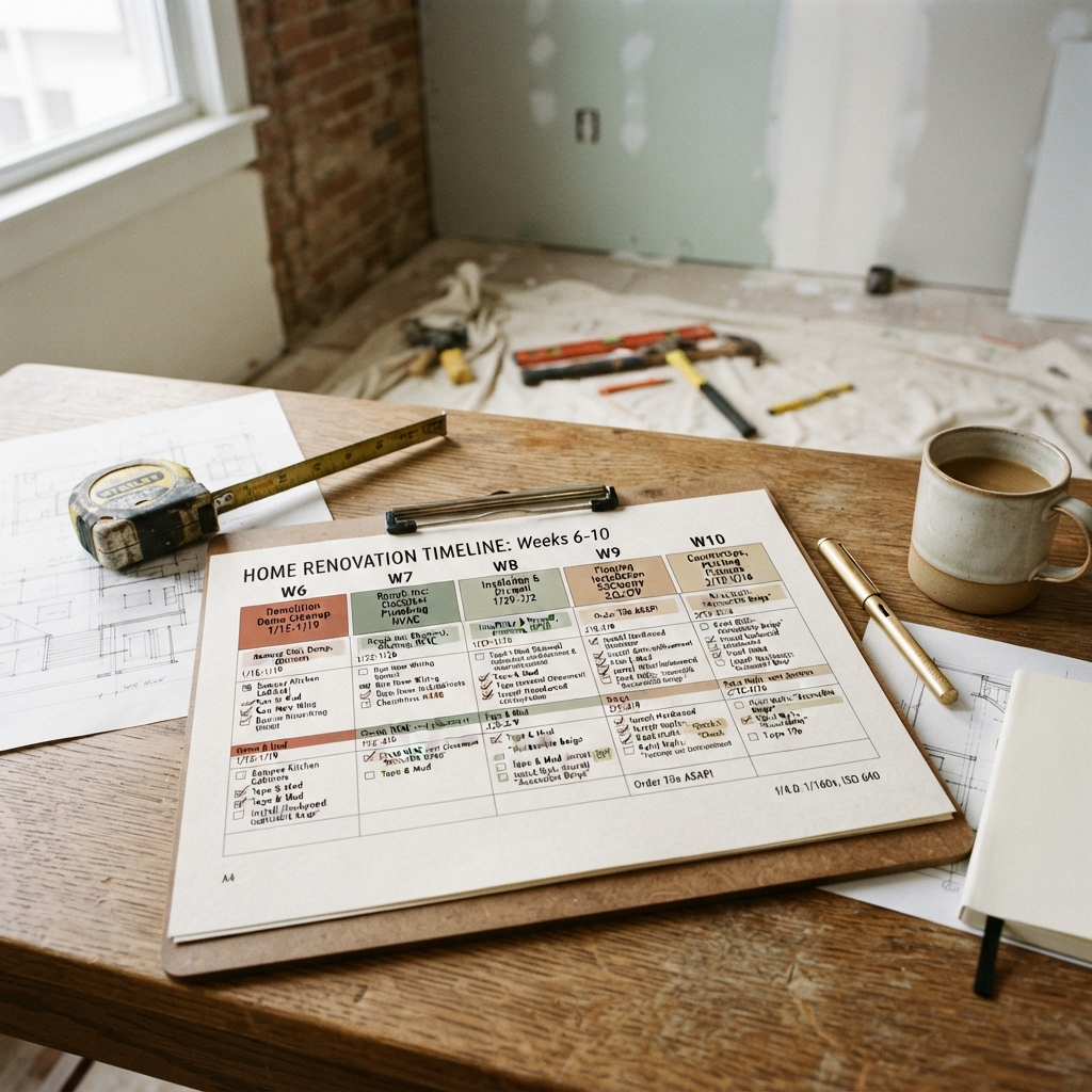 Planning de rénovation complète en province de Luxembourg