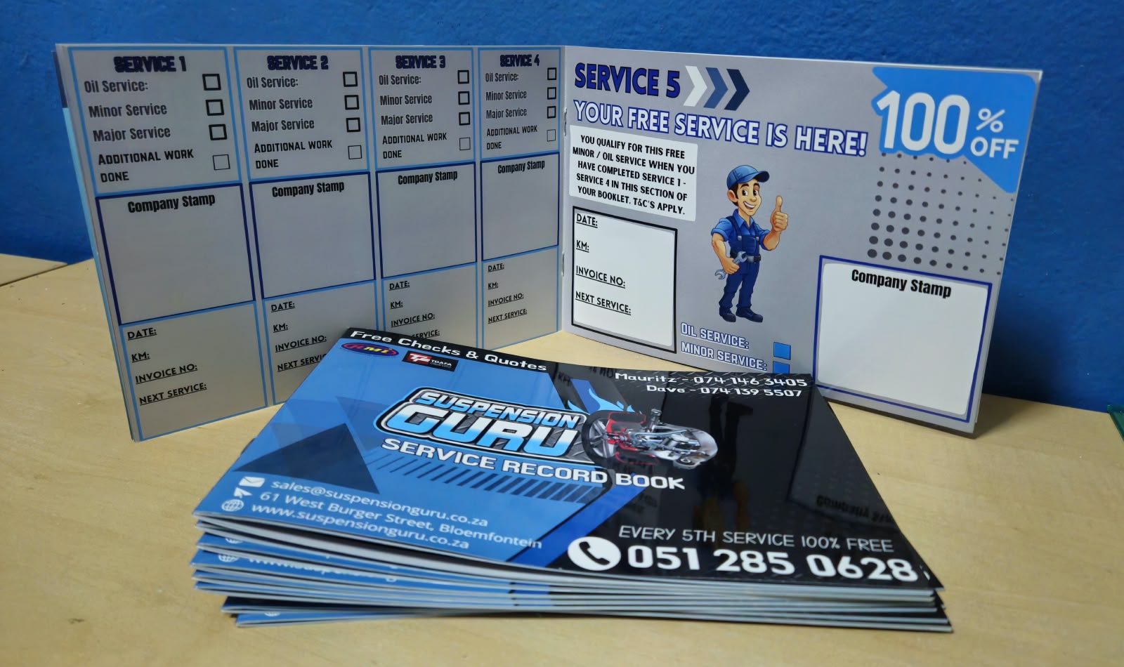 Official Suspension Guru Service Record Book