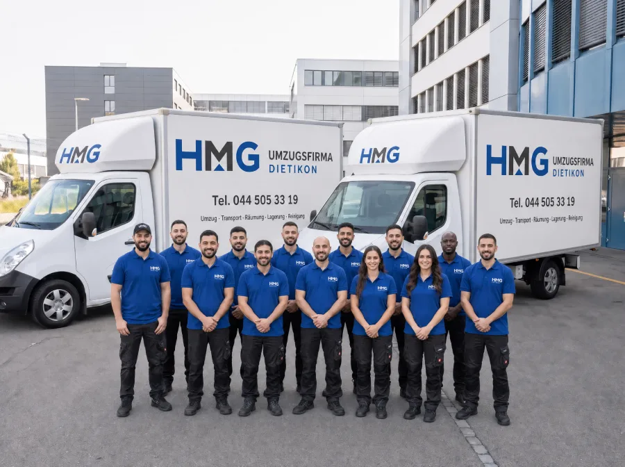 Das Team der HMG Umzugsfirma Dietikon