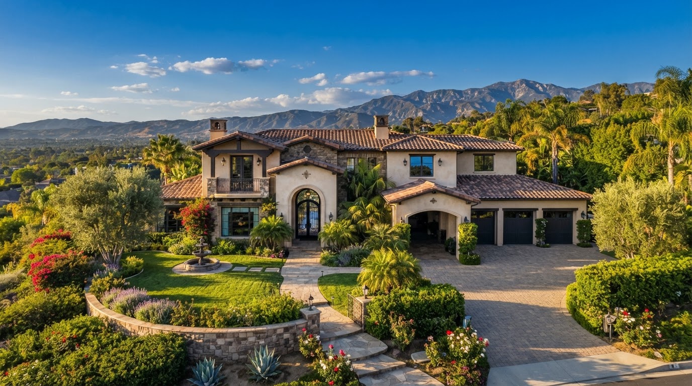 Beautiful modern home exterior in Covina and San Gabriel Valley