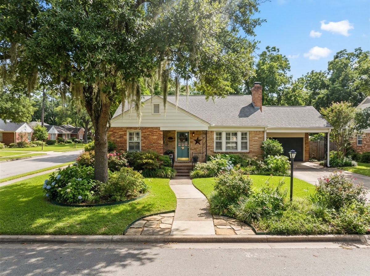 Established mid-century single-family brick home in a Pasadena neighborhood