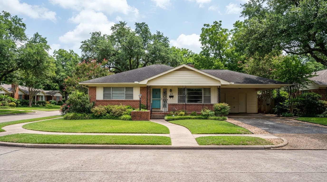 Established mid-century single-family home in Pasadena, Texas