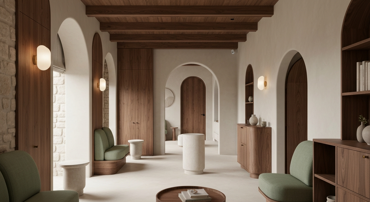 Luxury wellness retreat aesthetic
