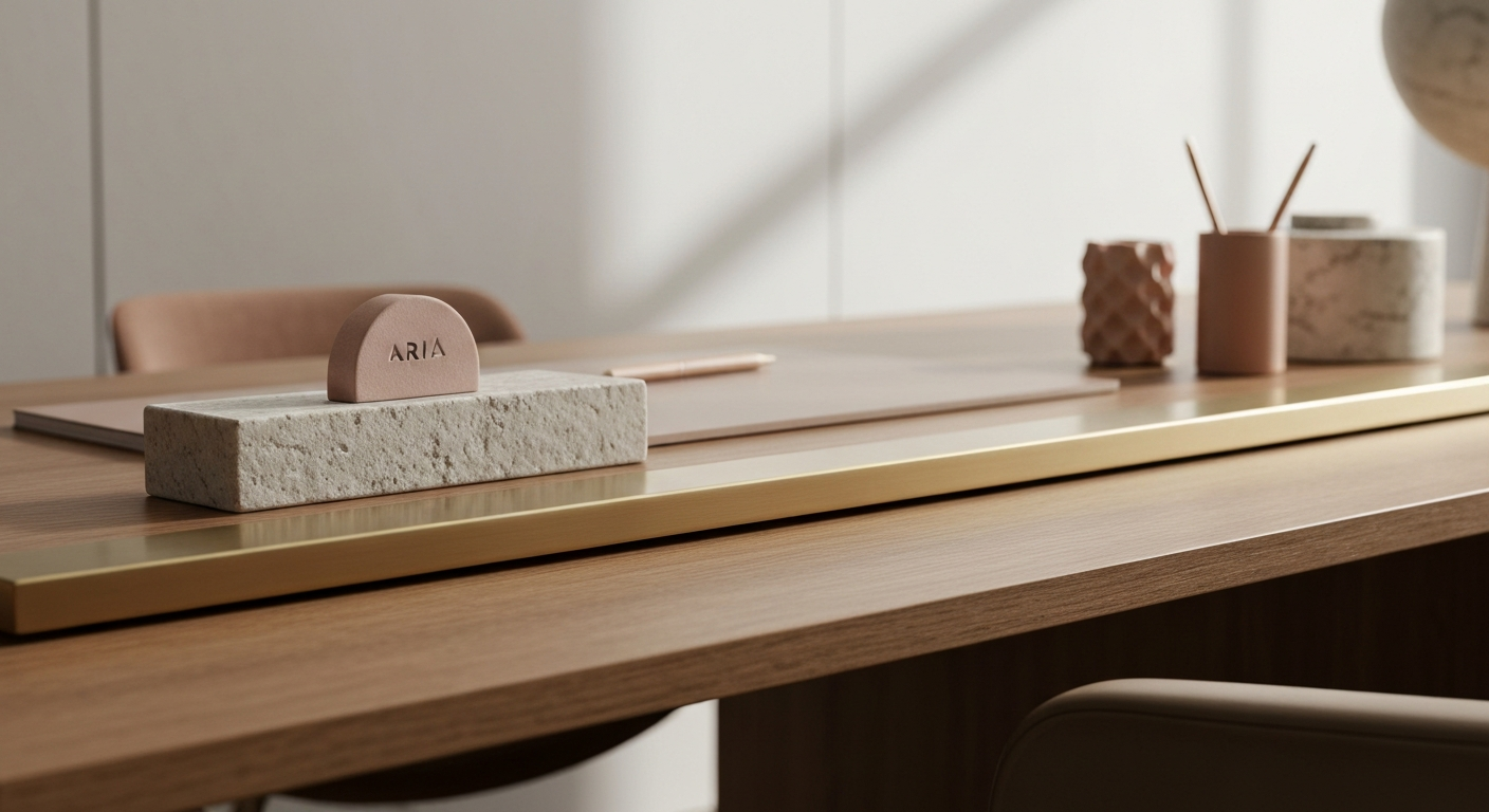 Professional office desk detail
