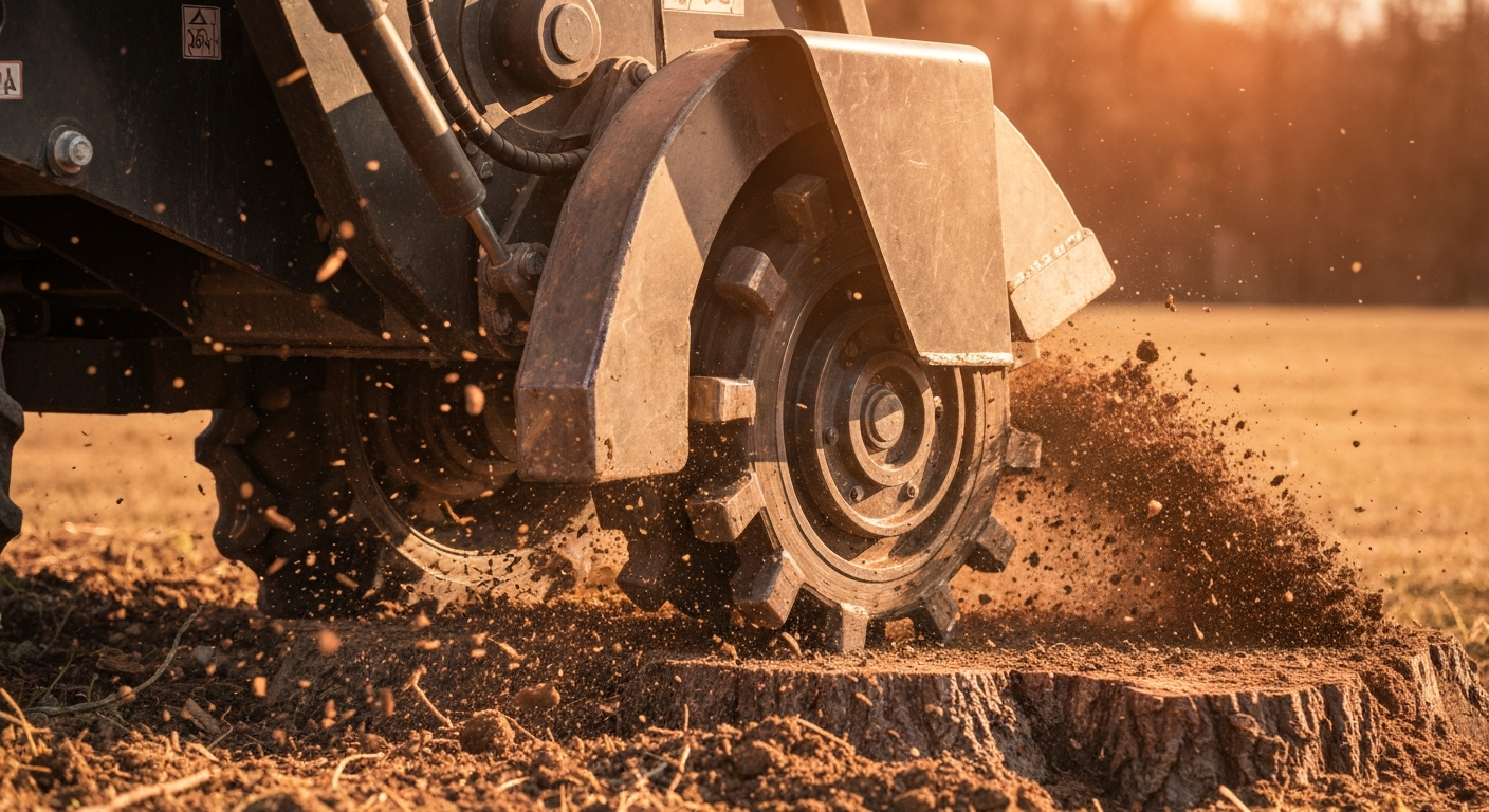 Stump Grinder in Action