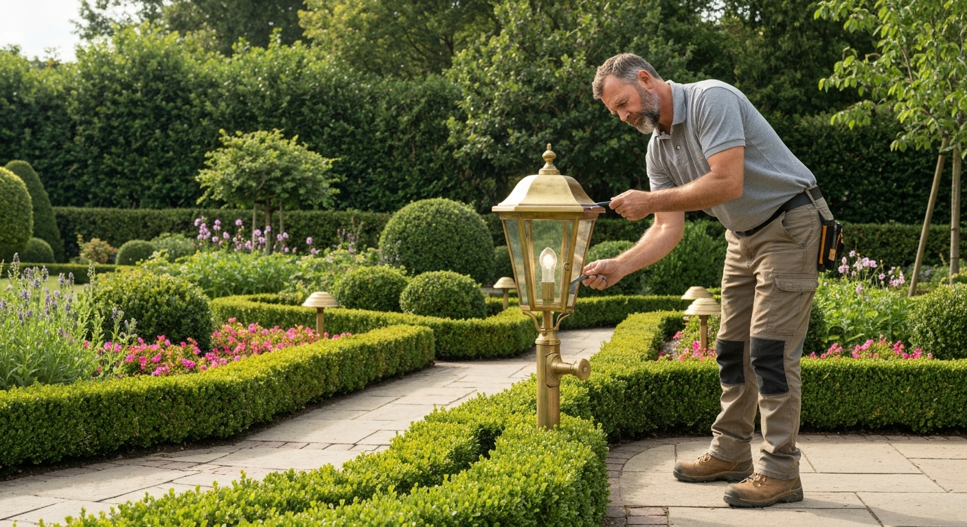 Landscape lighting maintenance and repair