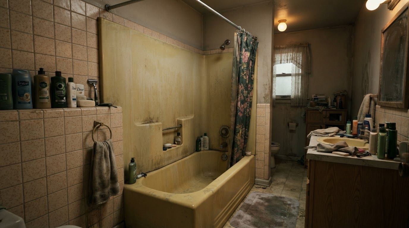 High-wall traditional bathtub