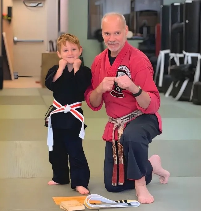 American Karate System Instructor and Student