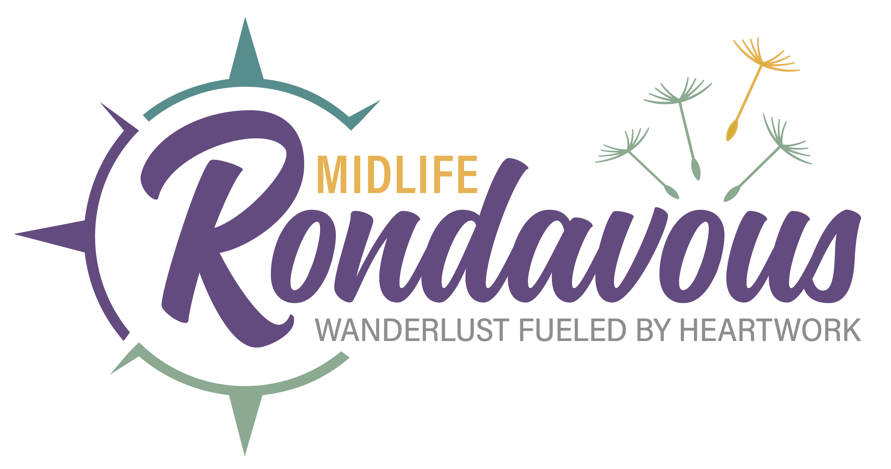 Midlife Rondavous Logo - Wanderlust Fueled by Heartwork