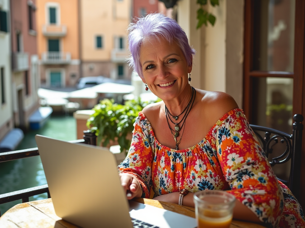 Ronda Taylor traveling solo and working remotely