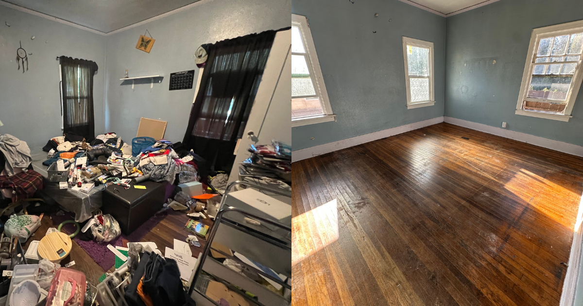 Before & After Interior Gutting Project