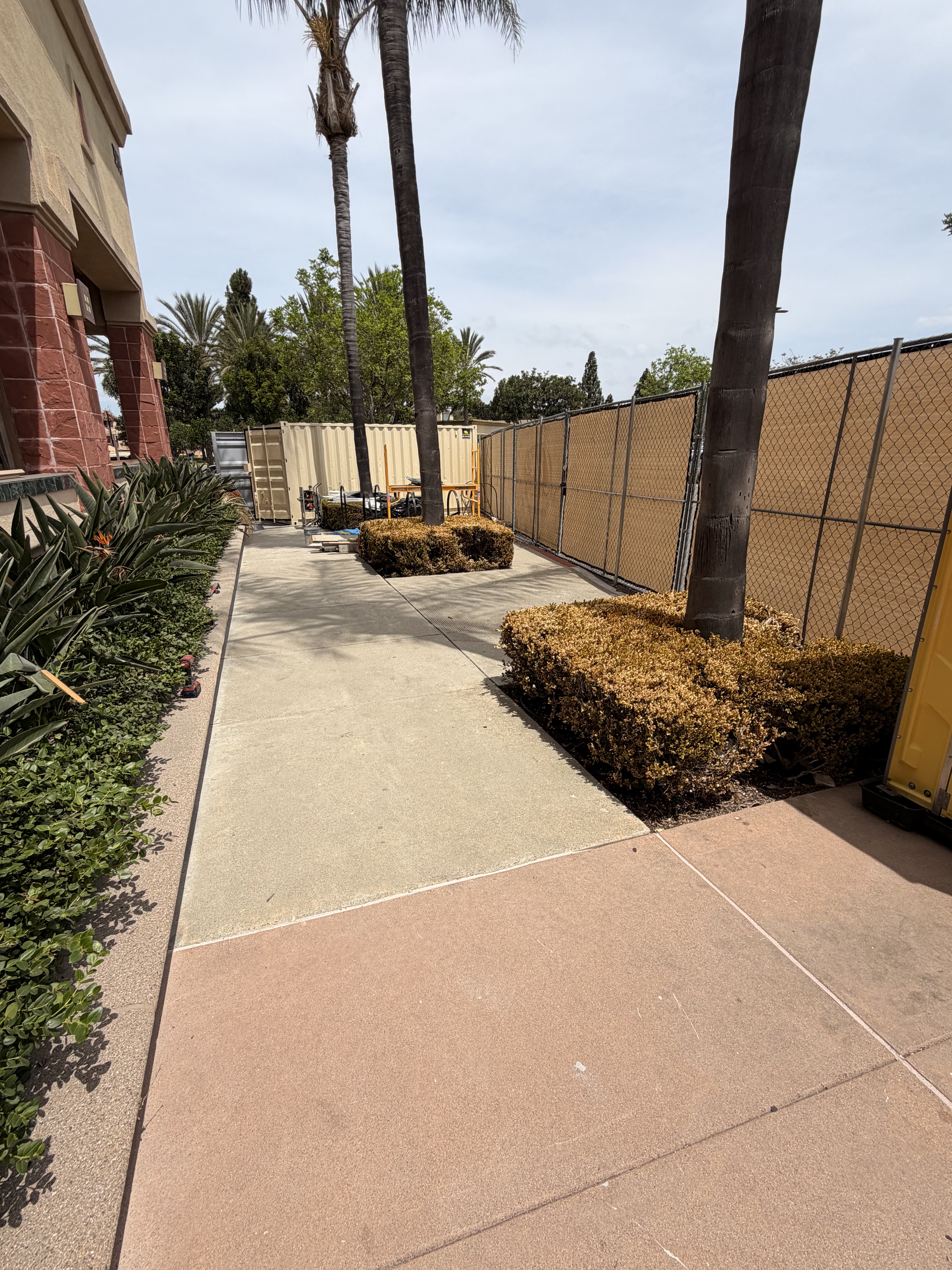 Cleaned sidewalk after junk removal in Irvine — job complete