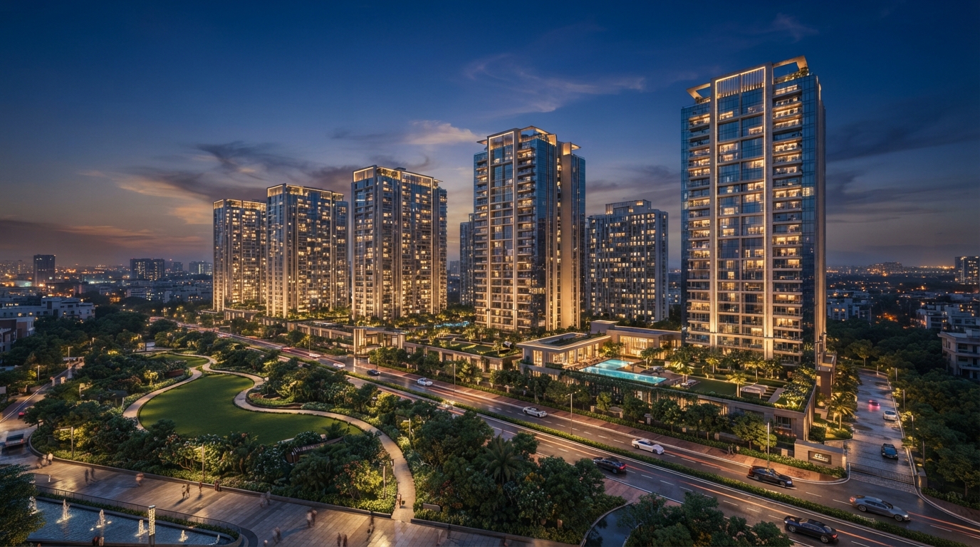 Gurgaon Luxury Real Estate Skyline