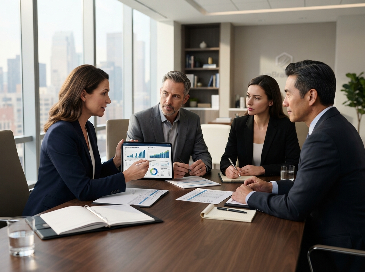 Executive group health review presentation and analytics consultation