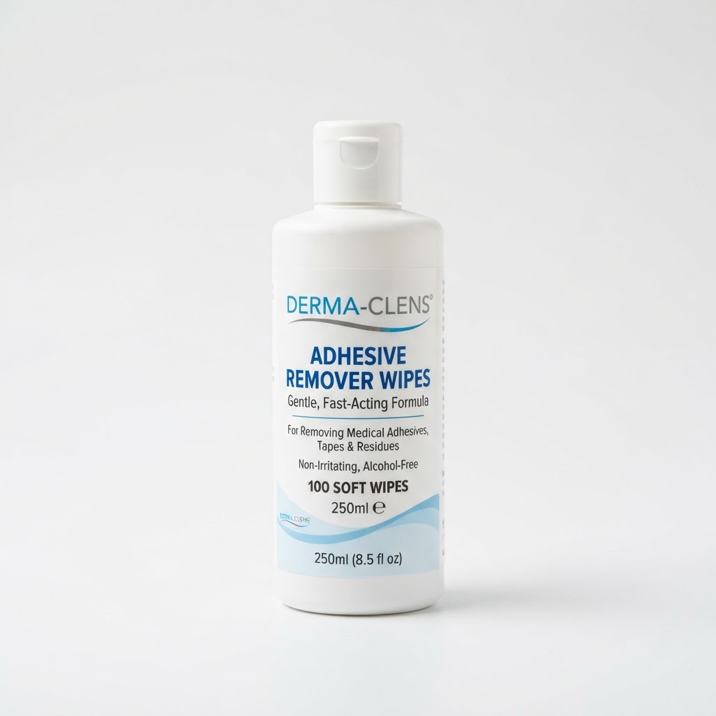 Adhesive wipe-off Remover