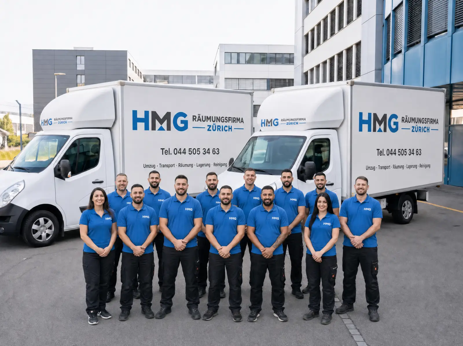 Das Team der HMG Räumungsfirma Zürich
