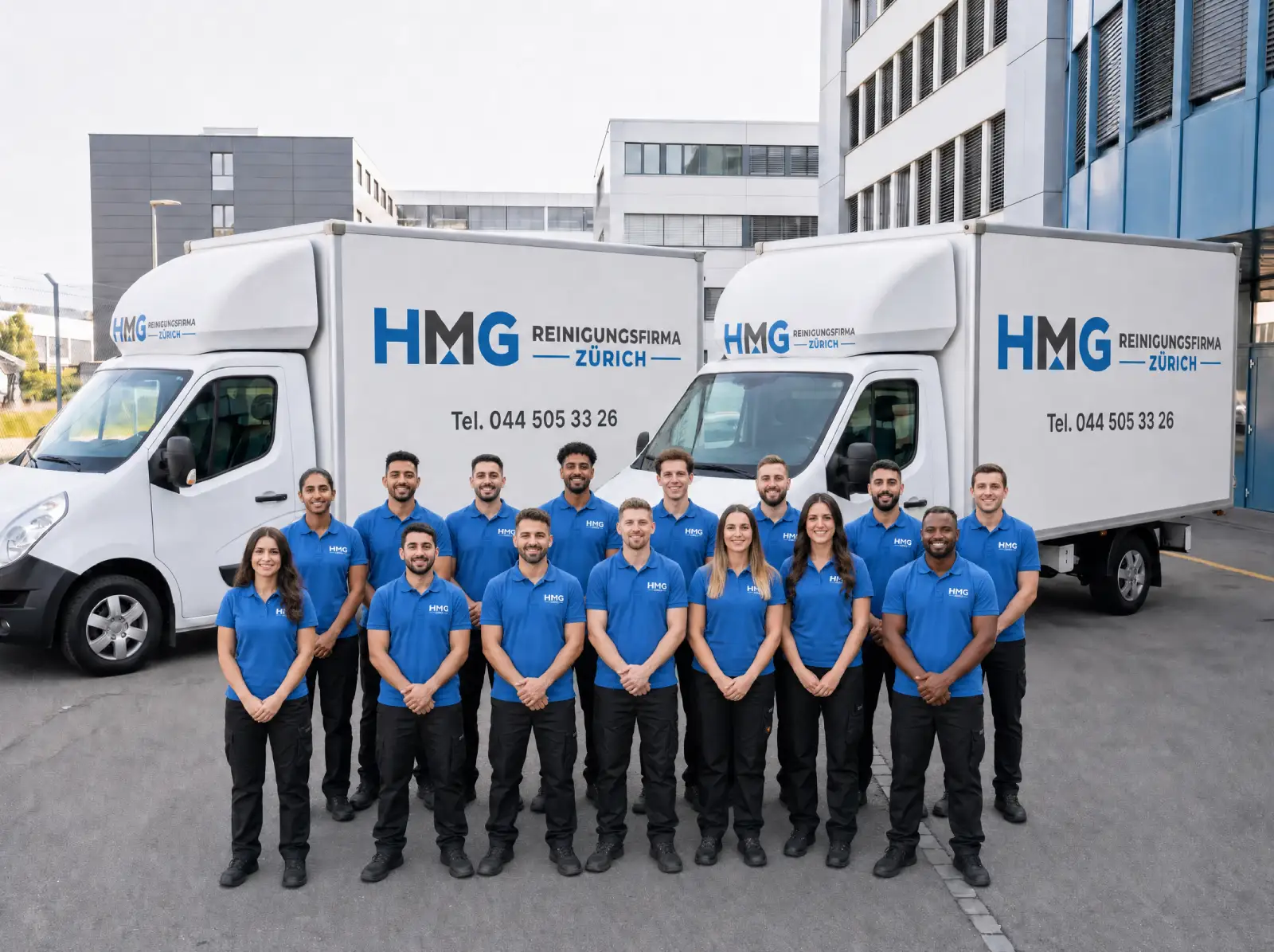 Das Team der HMG Reinigungsfirma Zürich